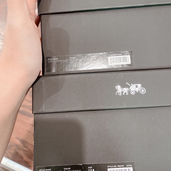 Coach limited edition Slip on pink leather Women's Sneakers/NWB - Picture 7 of 8